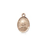Small 14kt solid gold St. Josemaria Escriva patron saint medal pendant 1/2 x 1/4 handmade by Bliss