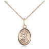 Small 14kt Gold Filled St. Vitus Patron Saint Medal Necklace with 18 inch Chain by Bliss