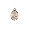 14kt Solid Gold Small St. Vitus Patron Saint Medal Pendant 1/2 x 1/4 Handcrafted USA Bliss