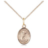 Small Gold Filled St. Philip Neri patron saint medal necklace with 18 inch chain by Bliss Manufacturing