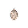14kt Solid Gold St. Juliana Small Medal Pendant 1/2 x 1/4 inch Handcrafted by Bliss