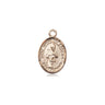 14kt solid gold St. Simon the Apostle patron saint medal pendant 1/2 x 1/4 inch handcrafted by Bliss Manufacturing USA