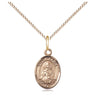 14kt Gold Filled St. Marina Small Patron Saint Medal Necklace 1/2 x 1/4 inch 18 inch Chain Bliss USA Made