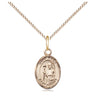 Gold Filled St. Regis patron saint medal necklace, 1/2 x 1/4 inch pendant on 18 inch chain, handcrafted by Bliss Manufacturing