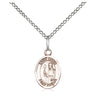 Sterling Silver St. Regis Patron Saint Medal Necklace 1/2 x 1/4 on 18 inch chain by Bliss Manufacturing