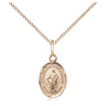 Small 14kt Gold Filled Our Lady Undoer of Knots Catholic Medal Necklace 1/2 inch by Bliss USA