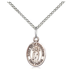 Sterling Silver St. Ivo Patron Saint Medal Necklace 1/2 x 1/4 inch with 18 inch chain by Bliss Manufacturing