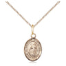 Small 14kt Gold Filled St. Raymond of Penafort patron saint medal necklace with 18 inch chain by Bliss Manufacturing