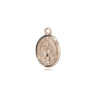 14kt Solid Gold Our Lady of Assumption Medal Pendant half inch small Bliss USA handcrafted