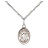 Small sterling silver St. Peter patron saint medal necklace with 18 inch chain handcrafted by Bliss