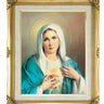 Immaculate Heart of Mary framed Catholic wall art 16x20 by Adolfo Simeone in antique gold frame
