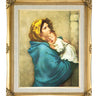 Madonna of the Streets Catholic framed wall art 16x20 linen print antique gold frame Our Lady Mary