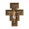 10 inch Italian San Damiano wall crucifix Byzantine Franciscan cross sacred art by Autom