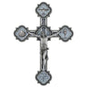 8 inch RCIA budded wall crucifix with Holy Spirit chalice shell Alpha Omega symbols by Autom