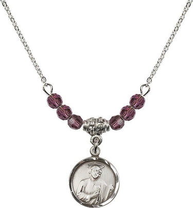 St. Jude Birthstone Necklace | 5/8 inch | 4mm Beads