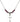 Cross Birthstone Necklace | 3/4 inch | 4mm Beads  Amethyst Sterling Silver