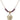 Graduation Heart Birthstone Necklace | 5/8 inch | 4mm Beads  Amethyst 14kt Gold Filled