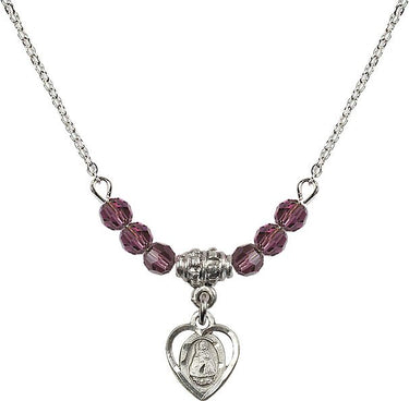 Infant Birthstone Necklace | 3/8 inch | 4mm Beads