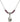 Madonna Birthstone Necklace | 5/8 inch | 4mm Beads  Amethyst Sterling Silver