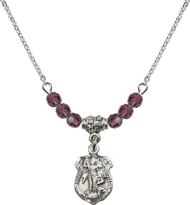 Saint Michael the Archangel Archangel Birthstone Necklace | 5/8 inch | N20-5699
