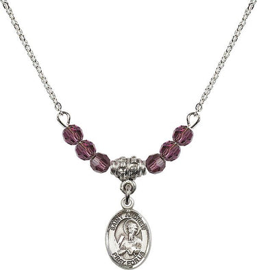 Saint Andrew the Apostle Birthstone Necklace | 1/2 inch
