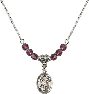 Saint Augustine Birthstone Necklace | 1/2 inch | 4mm Beads