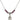 Saint Genevieve Birthstone Necklace | 1/2 inch | 4mm Beads  Amethyst Sterling Silver