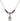 Saint Genevieve Birthstone Necklace | 1/2 inch | 4mm Beads  Amethyst Sterling Silver