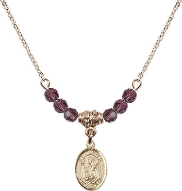 St. Helen Birthstone Necklace | 1/2 inch | 4mm Beads