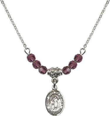 St. John the Baptist Birthstone Necklace | 1/2 inch | 4mm Beads