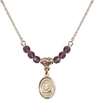 St. John Bosco Birthstone Necklace | 1/2 inch | 4mm Beads