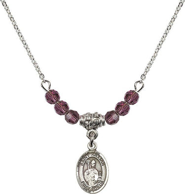 St. Kilian Birthstone Necklace | 1/2 inch | 4mm Beads