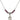 Saint Martha Birthstone Necklace | 1/2 inch | 4mm Beads  Amethyst Sterling Silver