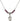 Saint Martha Birthstone Necklace | 1/2 inch | 4mm Beads  Amethyst Sterling Silver