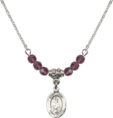 Collar de piedra natal Saint Louis | 1/2 pulgada | Cuentas de 4 mm