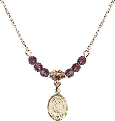 Collar con la piedra natal de San Felipe Apóstol | 1/2 pulgada