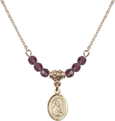 Collar con la piedra natal de San Pedro Apóstol | 1/2 pulgada
