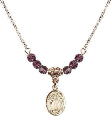 St. Edith Stein Birthstone Necklace | 1/2 inch | 4mm Beads