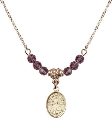 St. Leo the Great Birthstone Necklace | 1/2 inch | 4mm Beads