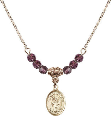 St. Stanislaus Krakow Birthstone Necklace | 1/2 inch | 4mm Beads