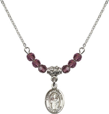 St. Stanislaus Krakow Birthstone Necklace | 1/2 inch | 4mm Beads