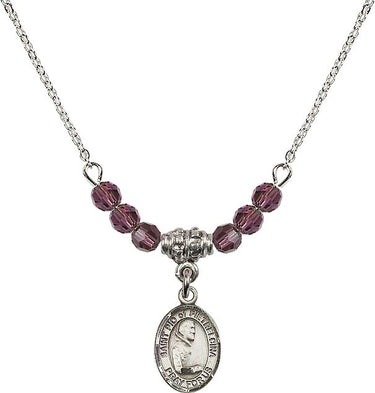 St. Pio of Pietrelcina Birthstone Necklace | 1/2 inch | 4mm Beads