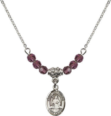 St. Walburga Birthstone Necklace | 1/2 inch | 4mm Beads