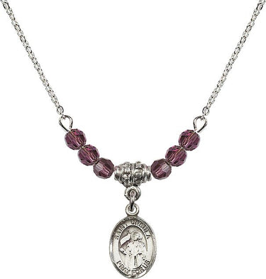 St. Ursula Birthstone Necklace | 1/2 inch | 4mm Beads