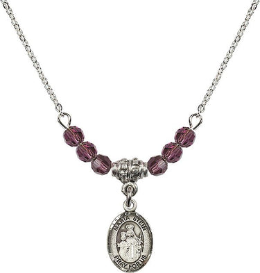 Maria Stein Birthstone Necklace | 1/2 inch | 4mm Beads