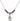 Saint Sebastian Birthstone Necklace | 1/2 inch | 4mm Beads  Amethyst Sterling Silver