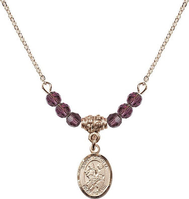 Saint Cecilia Marching Band Birthstone Necklace | 1/2 inch | 4mm Beads