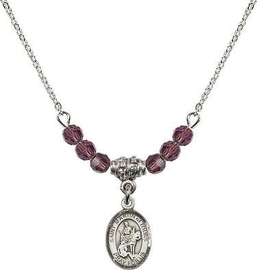 Saint Martin of Tours Birthstone Necklace | 1/2 inch | 4mm Beads