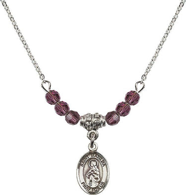 Saint Matilda Birthstone Necklace | 1/2 inch | 4mm Beads