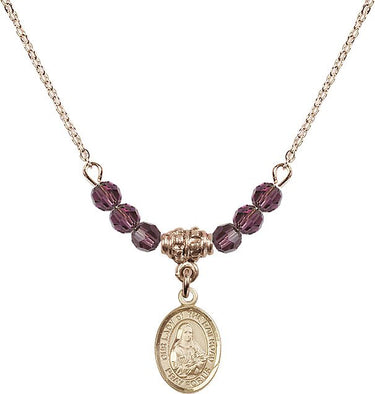 Our Lady of the Railroad Birthstone Necklace | 1/2 inch | 4mm Beads